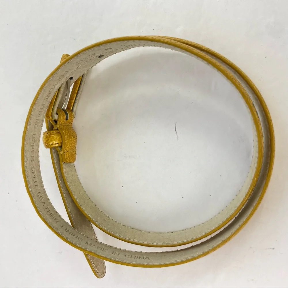 Vintage‎ Marigold Yellow Thin Skinny Belt